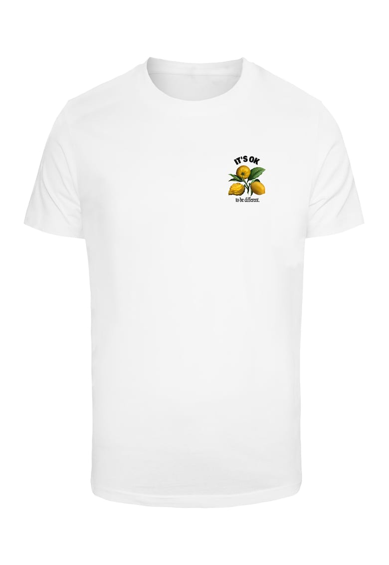 Tricou de bumbac cu imprimeu grafic discret