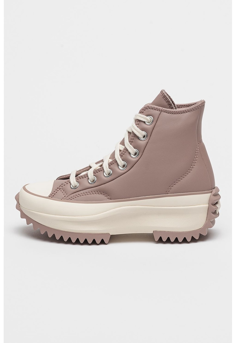 Tenisi din piele cu platforma - pentru drumetii Run Star