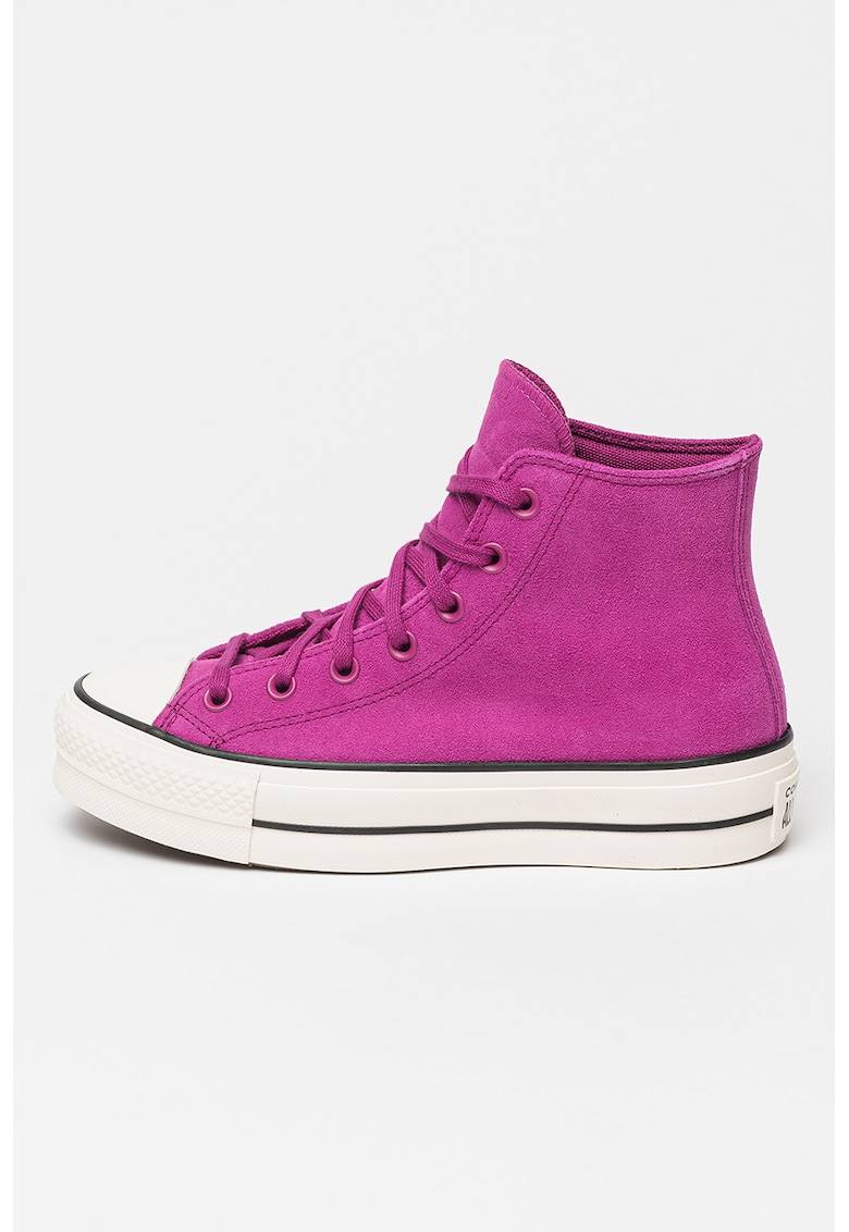 Tenisi mid-high de piele intoarsa Chuck Taylor All Star Lift