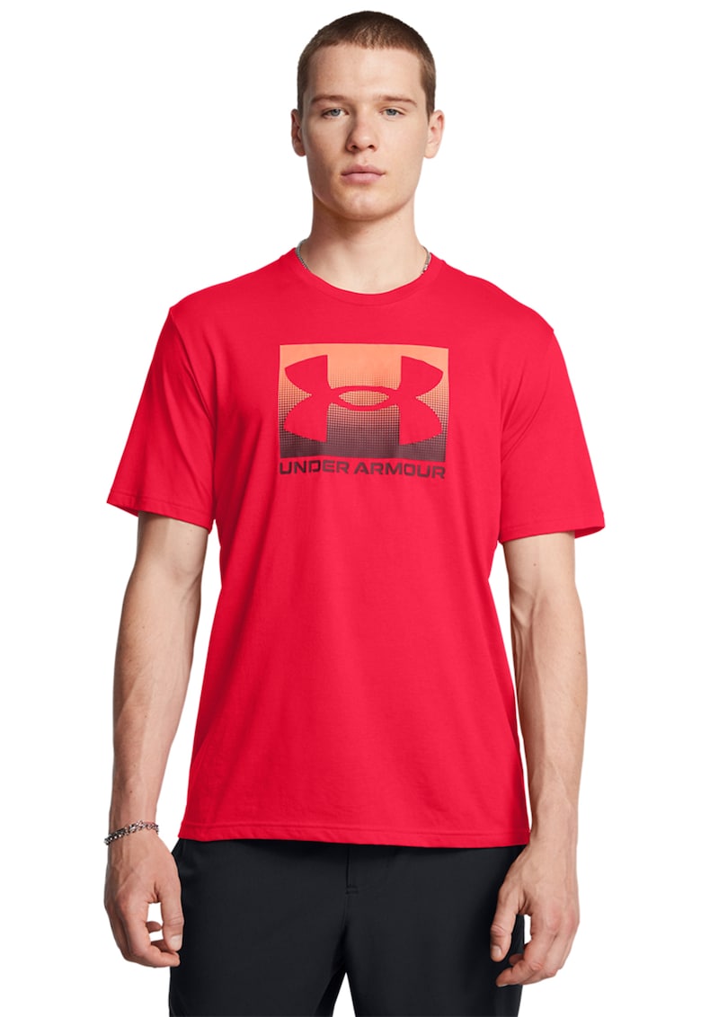 Tricou lejer cu logo Boxed - Rosu