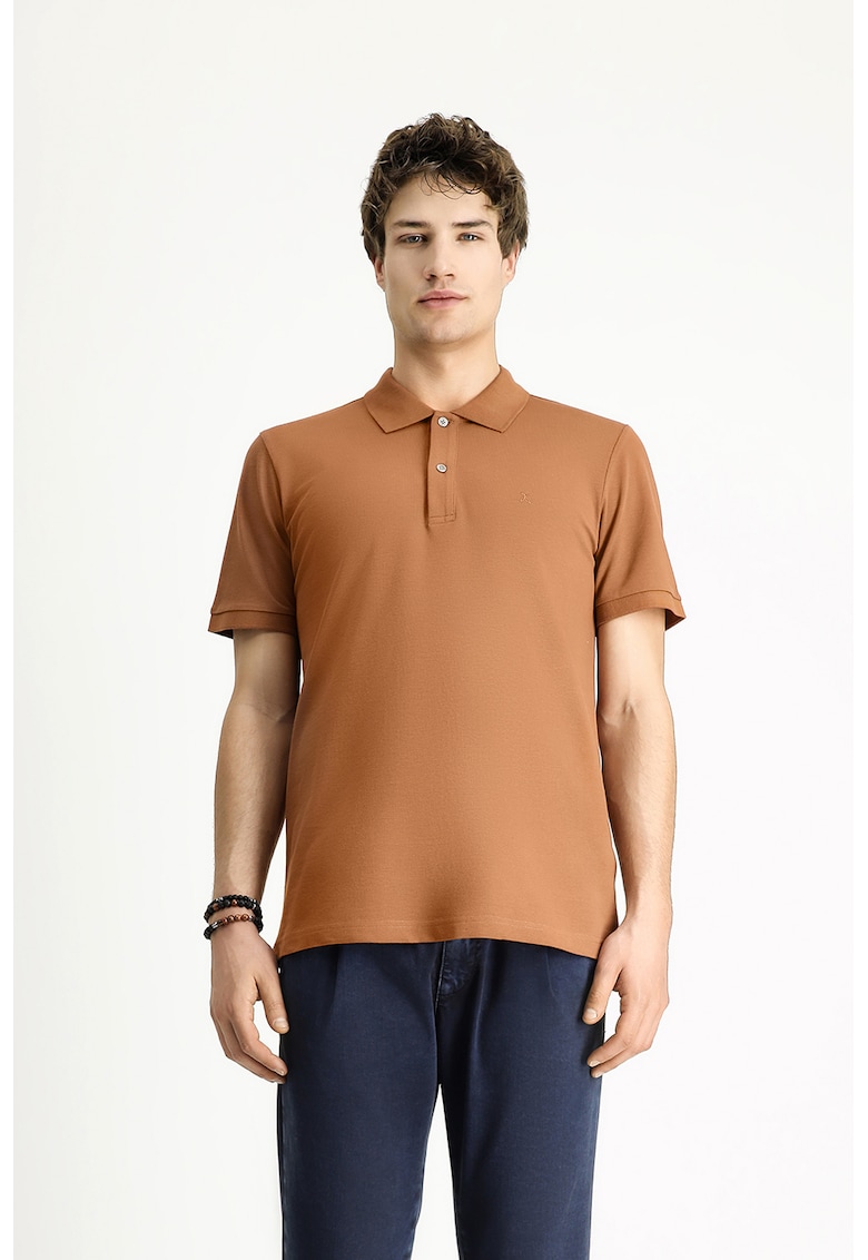 Tricou polo slim fit