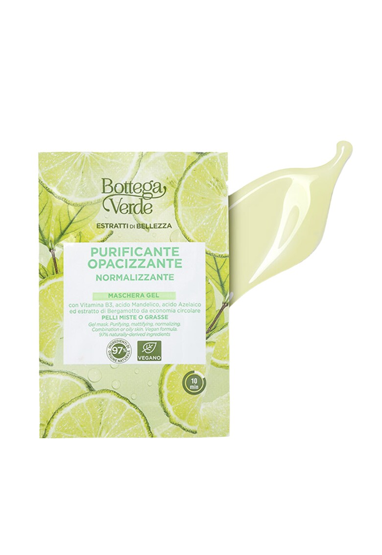 Masca gel purificatare si matifianta pentru tenul gras - Estratti di Bellezza - 8 ML -