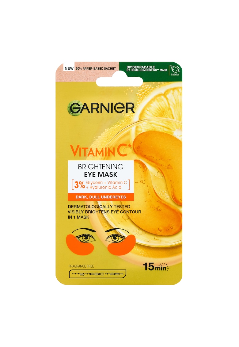 Masca servetel pentru ochi Skin Naturals cu efect de iluminare - 5 g
