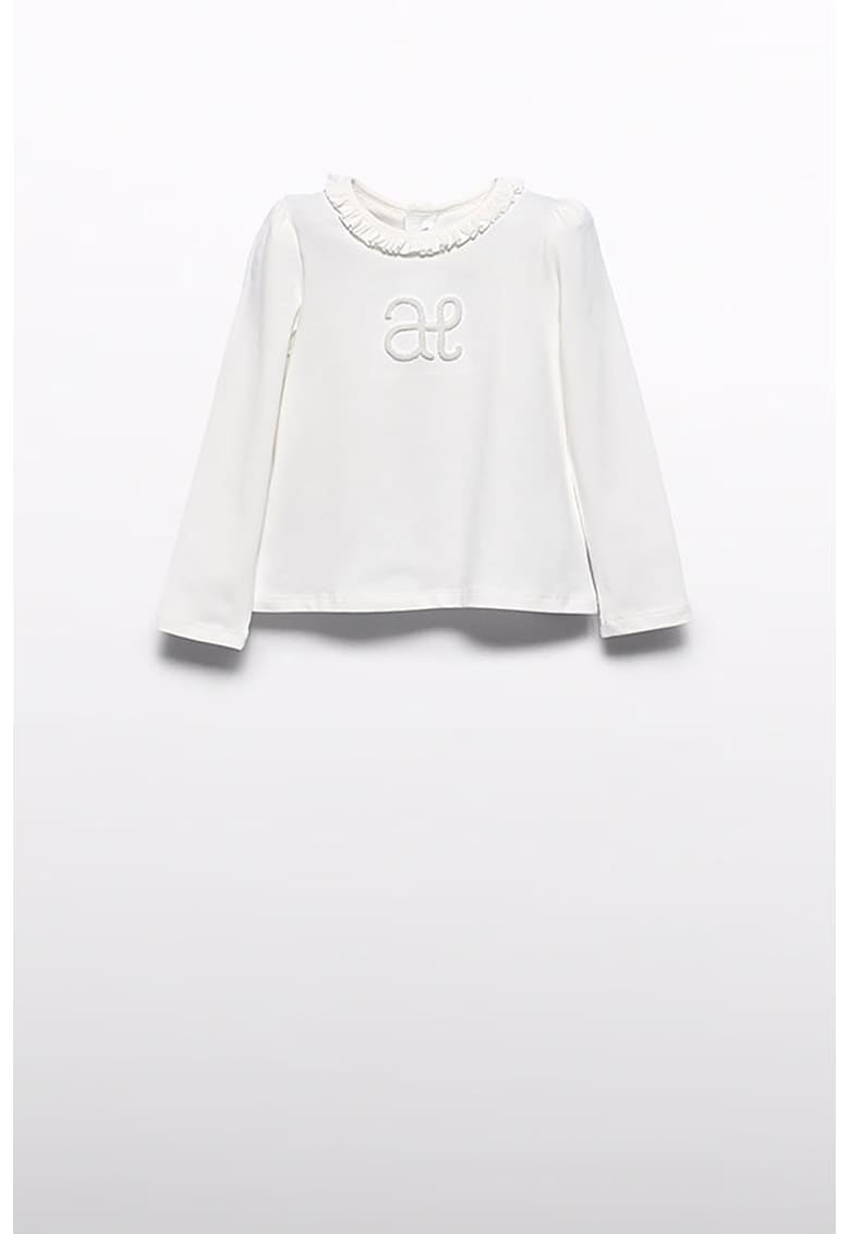 Abel & Lula Bluza cu logo - Alb murdar