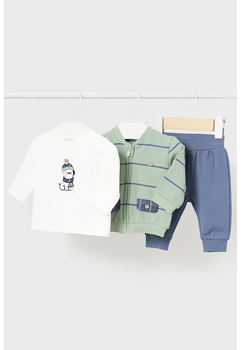 Set de imbracaminte din amestec de bumbac - 3 piese