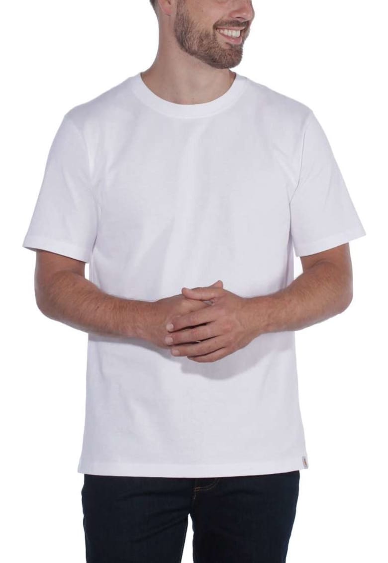 Tricou barbati bumbac Workwear Solid alb -