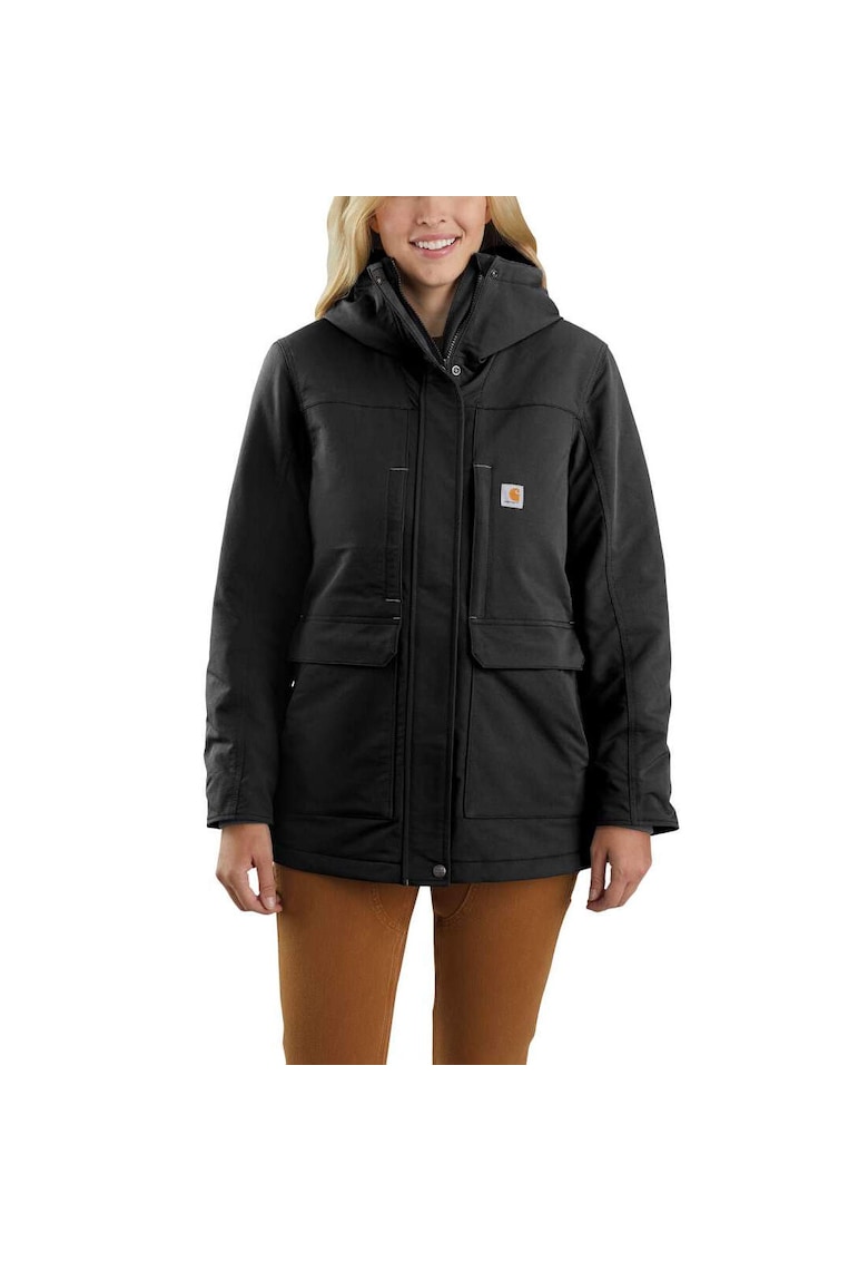 Jacheta dama nylon negru Super Dux Canvas -