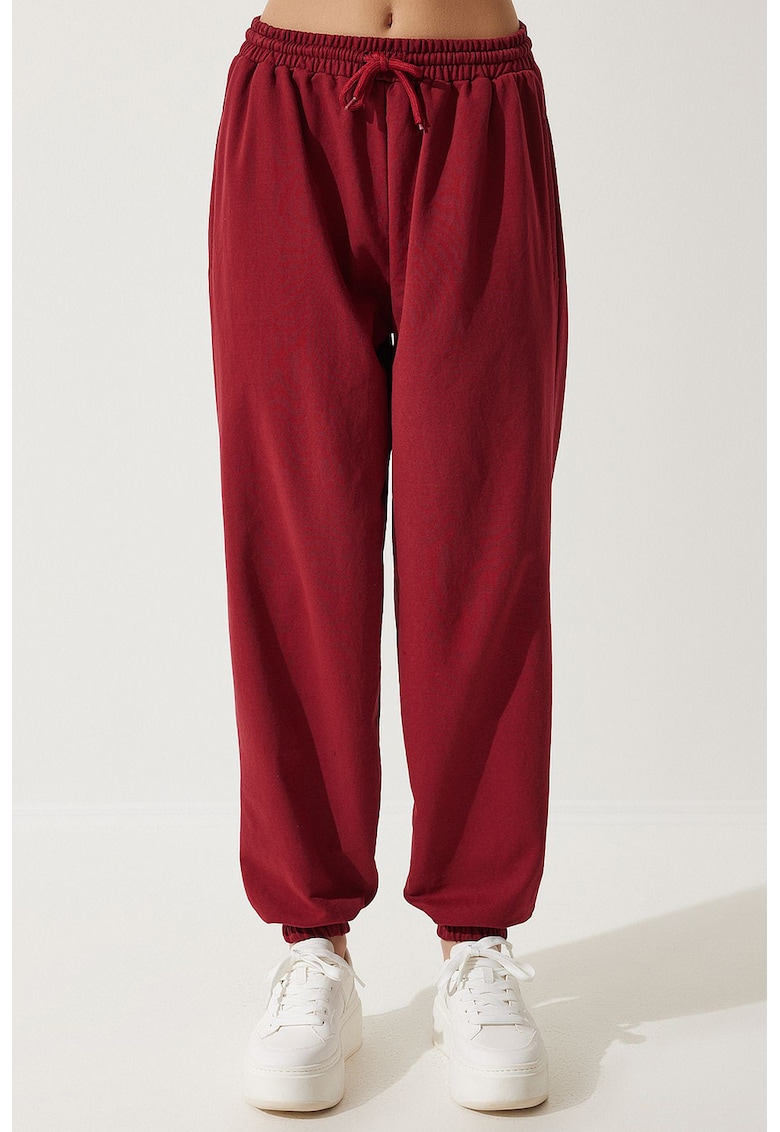 Pantaloni de trening relaxed fit cu buzunare laterale