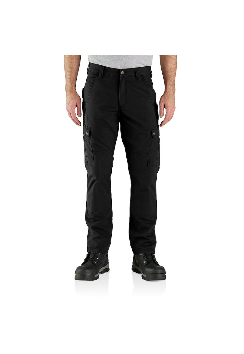 Pantaloni cargo de lucru Ripstop - bumbac/poliester/elastan - negru