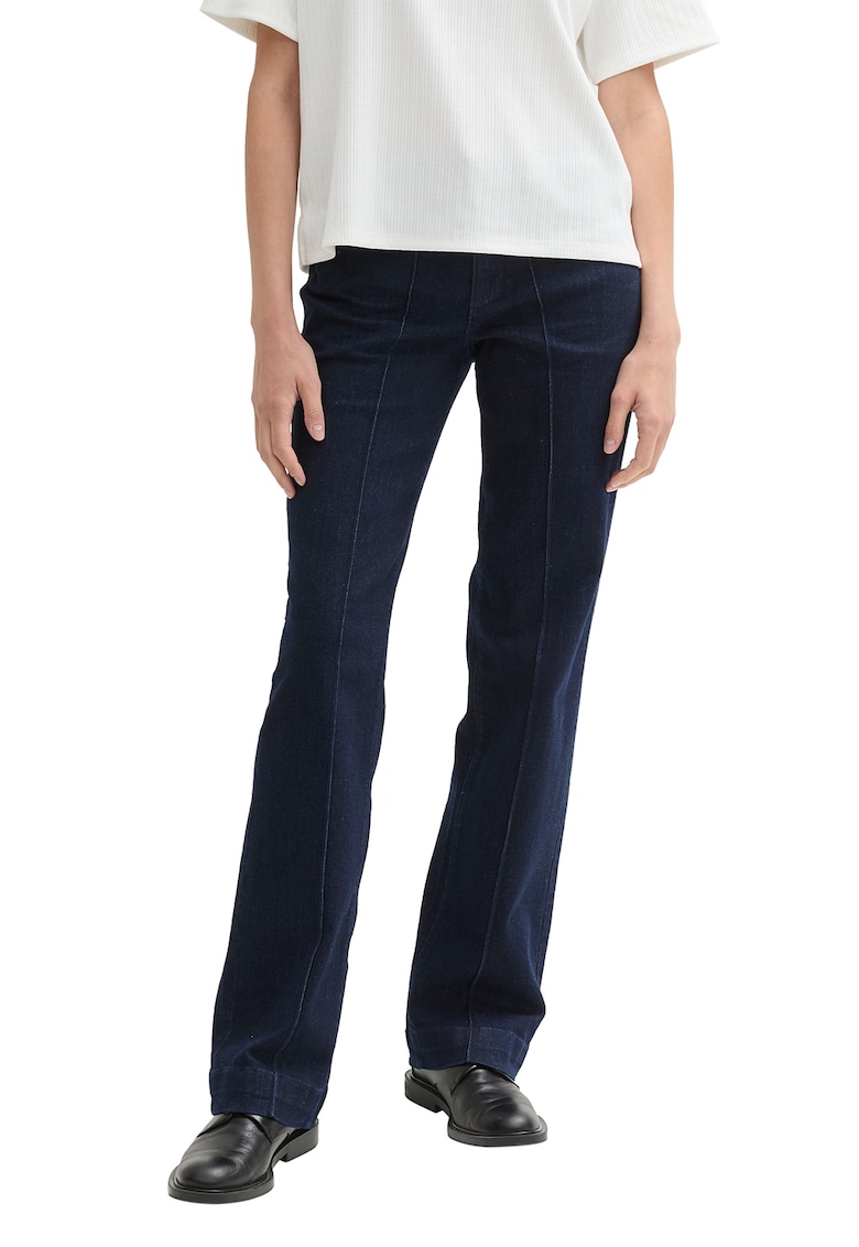 Blugi cu croiala bootcut si model cu 5 buzunare