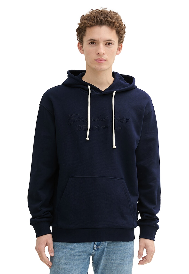 Hanorac de bumbac cu buzunar kangaroo