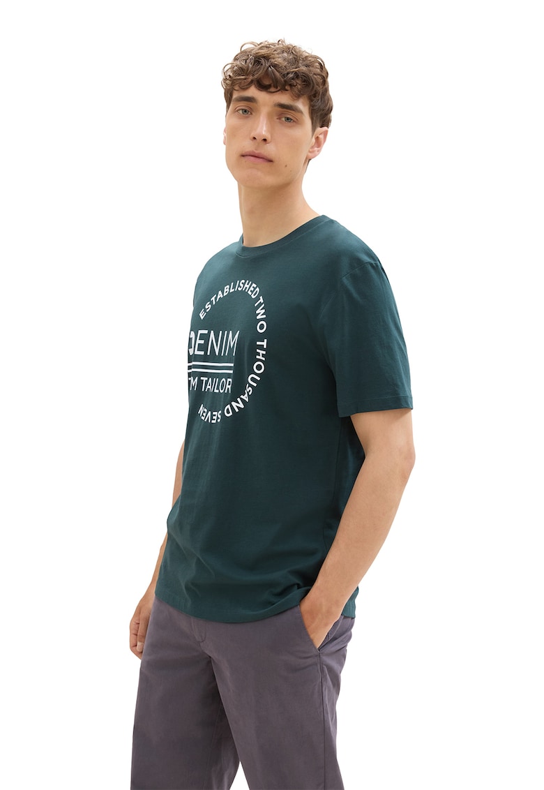 Tricou de bumbac cu logo