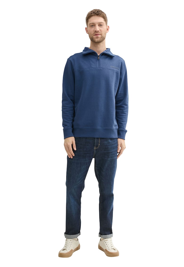 Bluza de trening cu fenta cu fermoar