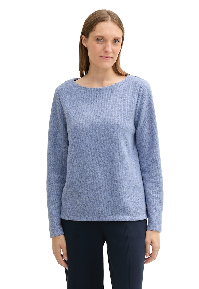 Pulover cu decolteu barcuta