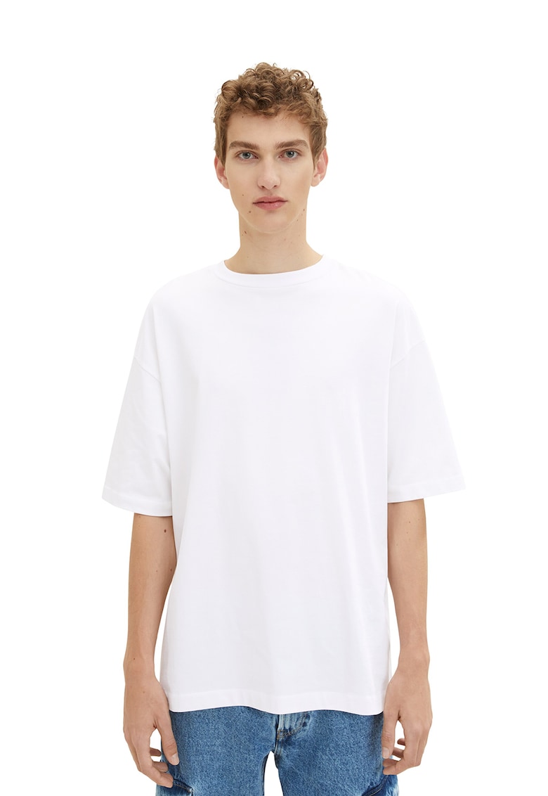 Tricou supradimensionat cu maneci cazute