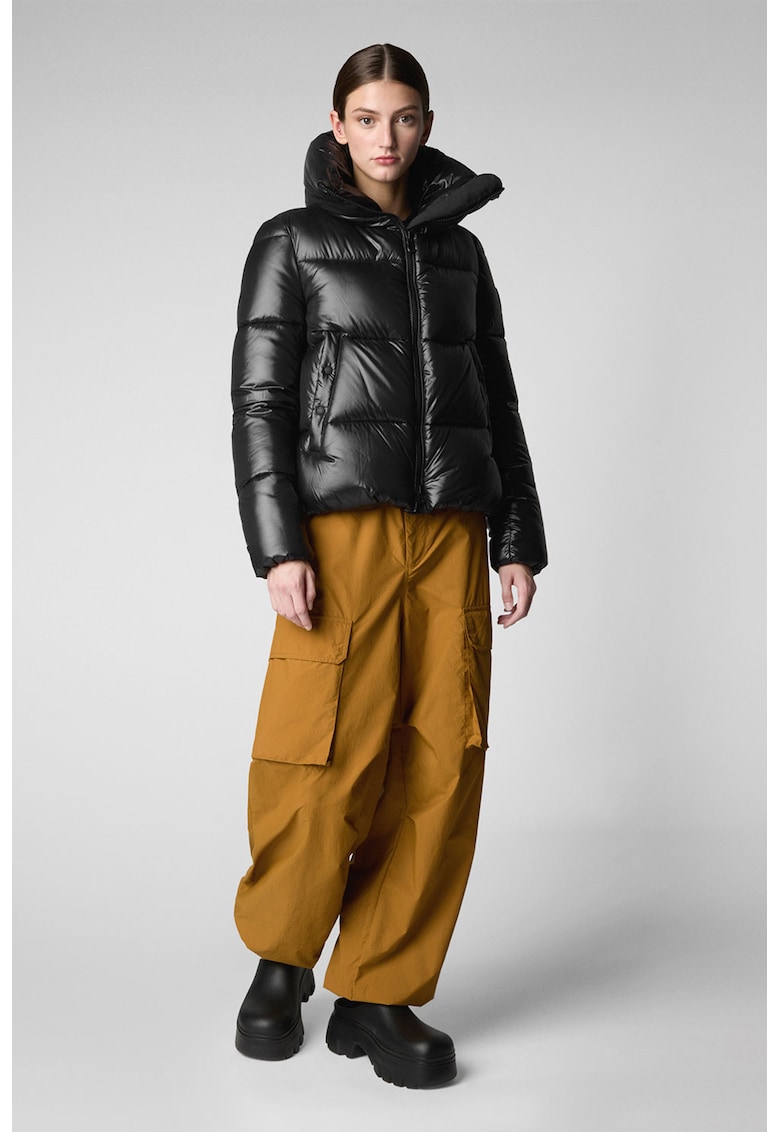 Geaca cu guler inalt - Negru