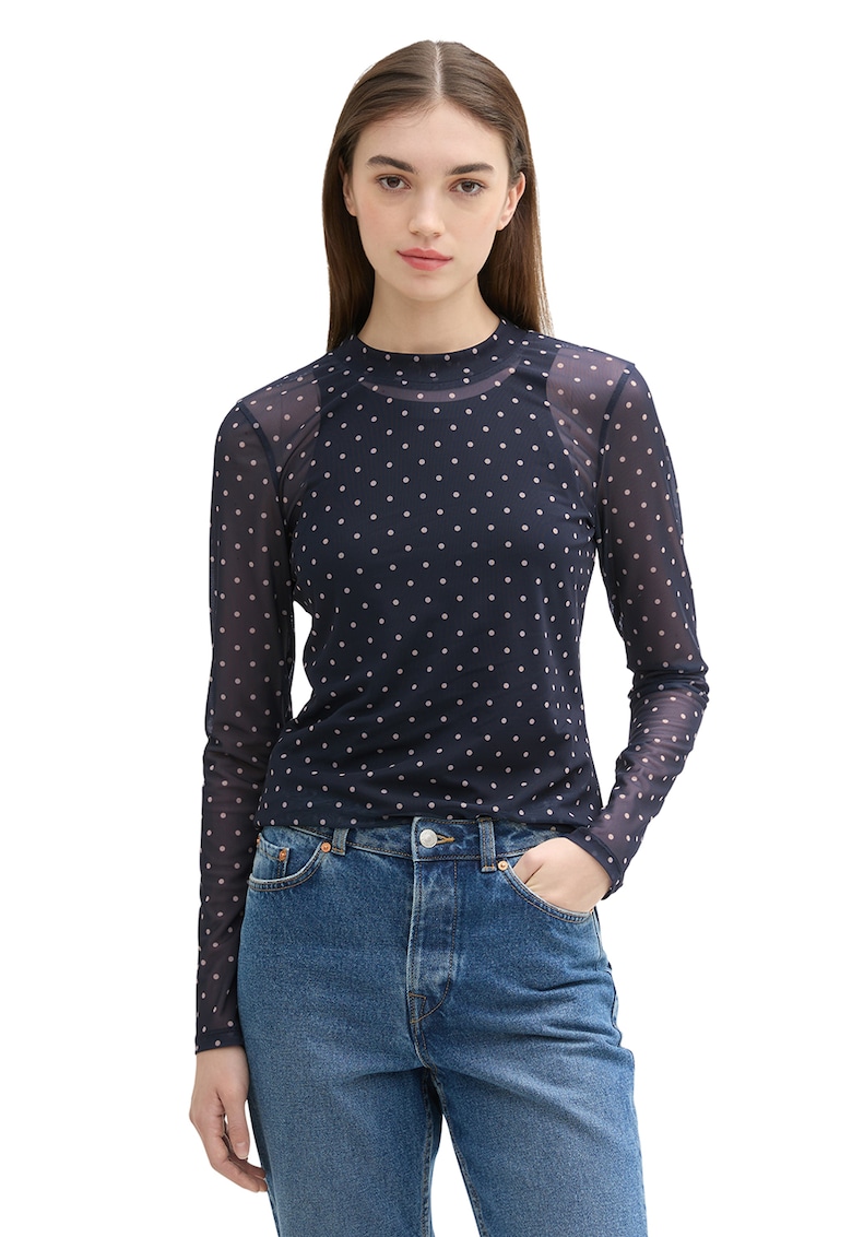 Bluza transparenta cu buline