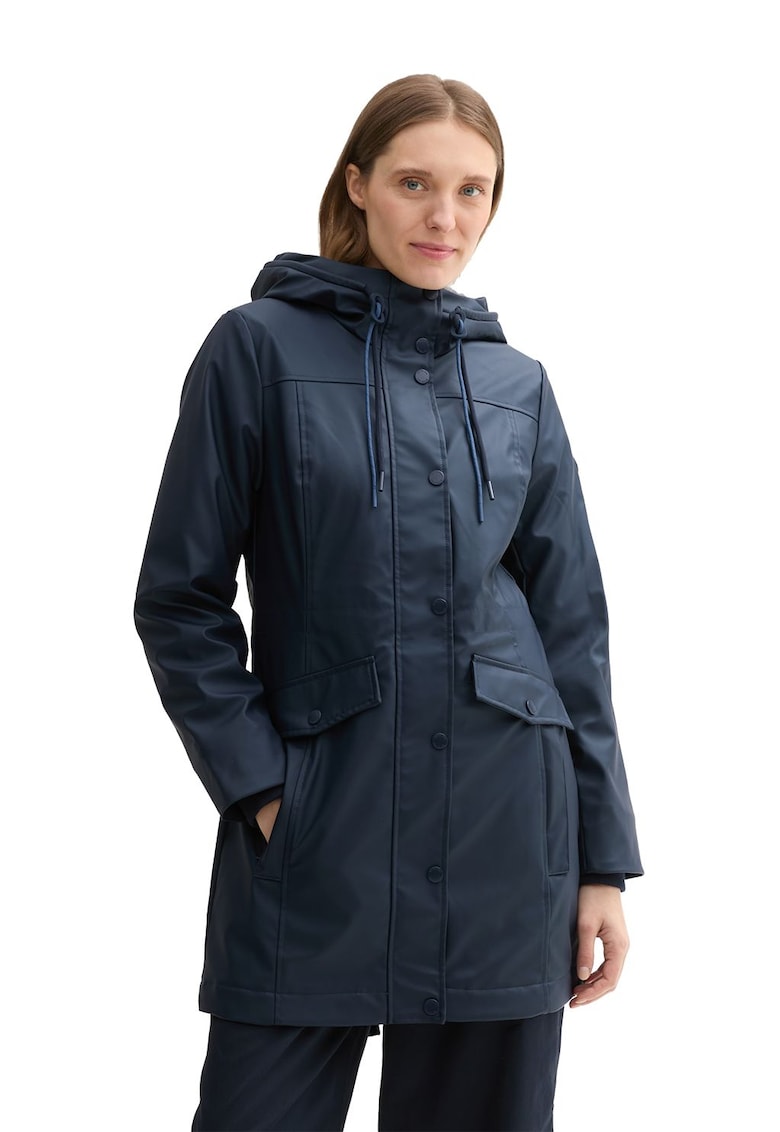 Jacheta lunga cu gluga