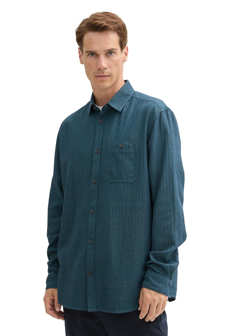 Camasa regular fit cu buzunar pe piept