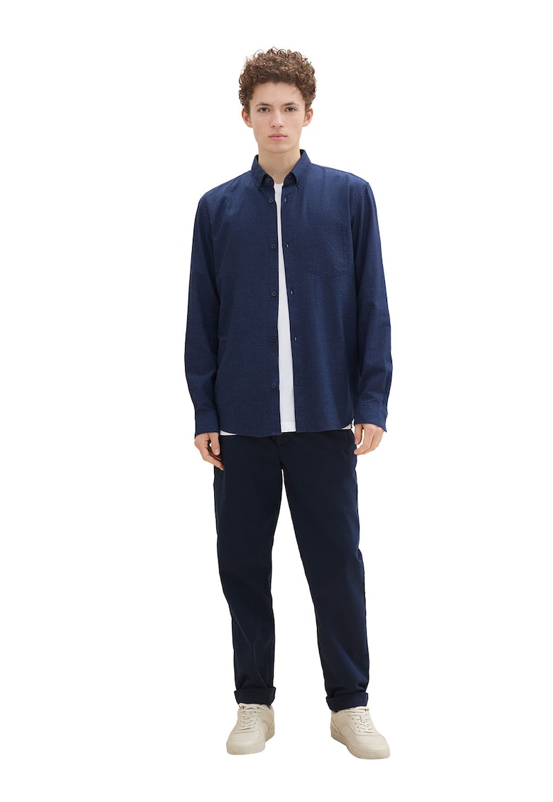 Camasa de bumbac cu maneci lungi