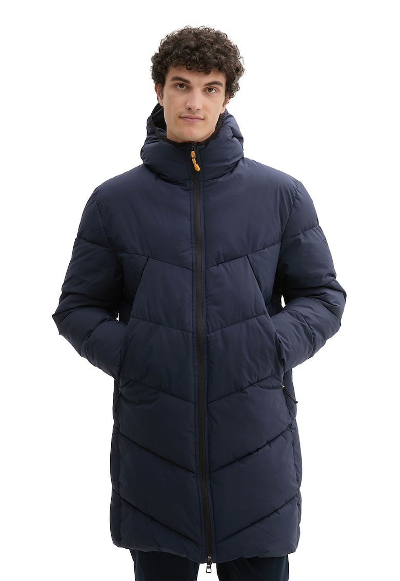 Geaca lunga cu gluga