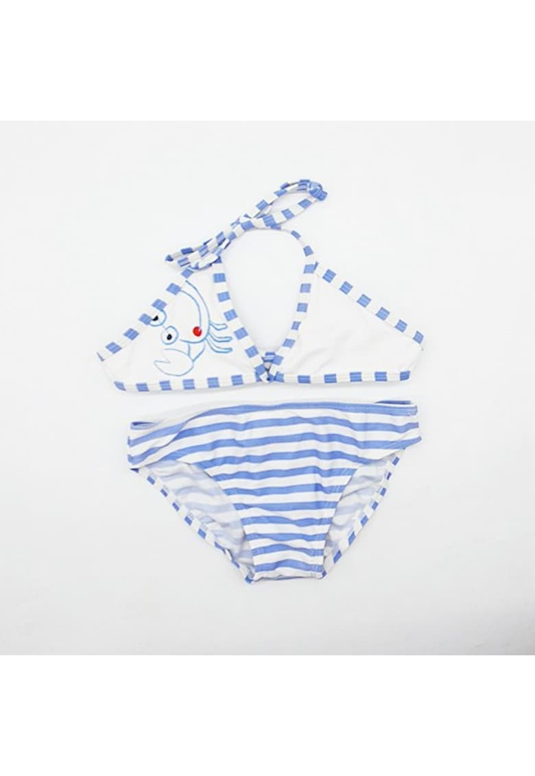 Costum de baie fetite -  cu dungi - 61429 - Albastru Costum de baie fetite -  cu dungi - 61429 - Albastru