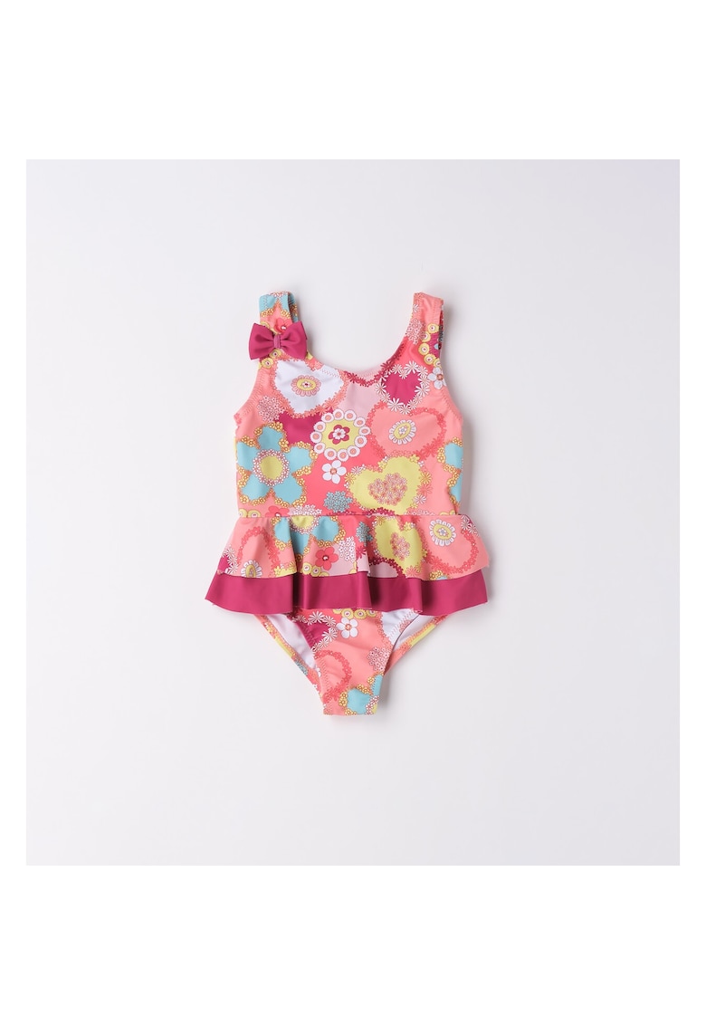 Costum de baie intreg cu imprimeu fata - 0.6928 - Portocaliu