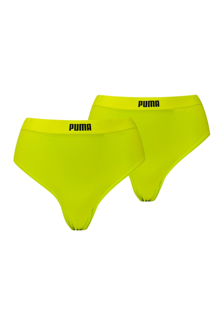 Set de chiloti tanga cu talie inalta - 2 perechi