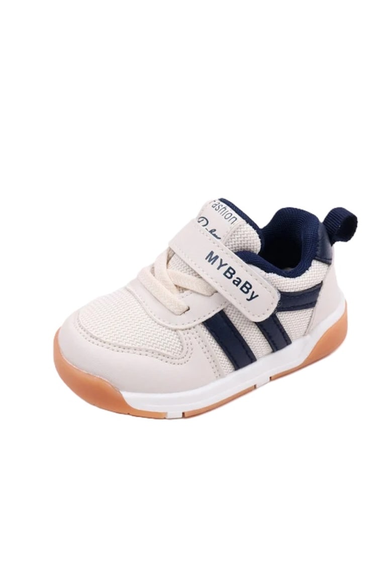 Pantofi Sport Model MyBaby - Piele ecologica - Baieti - Siret - Velcro