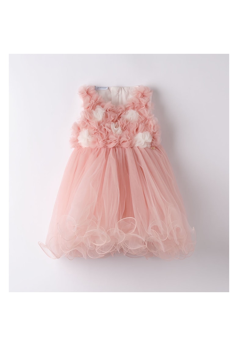 Rochie eleganta din tull pentru fete - 0.8262 - Roz - Roz