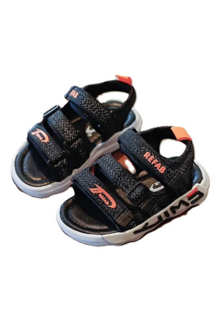 Sandale Model Refab - Casual - Textil - Baieti - Negru