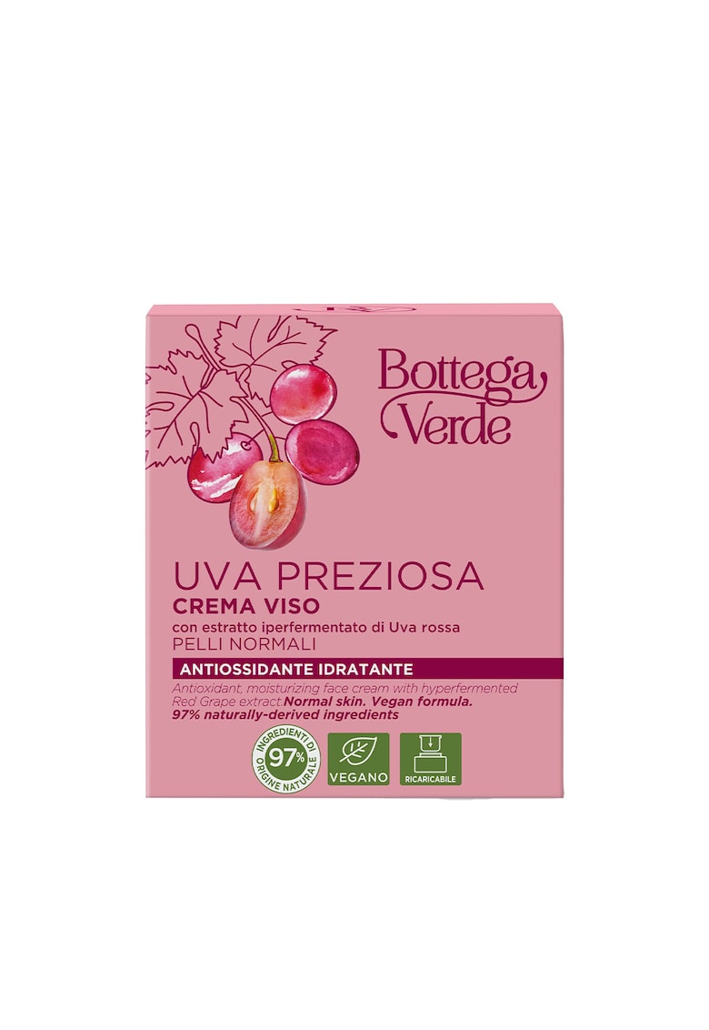 Crema de fata cu extract hiperfermentat de struguri rosii - pentru ten normal - Uva Preziosa - 50 ML -