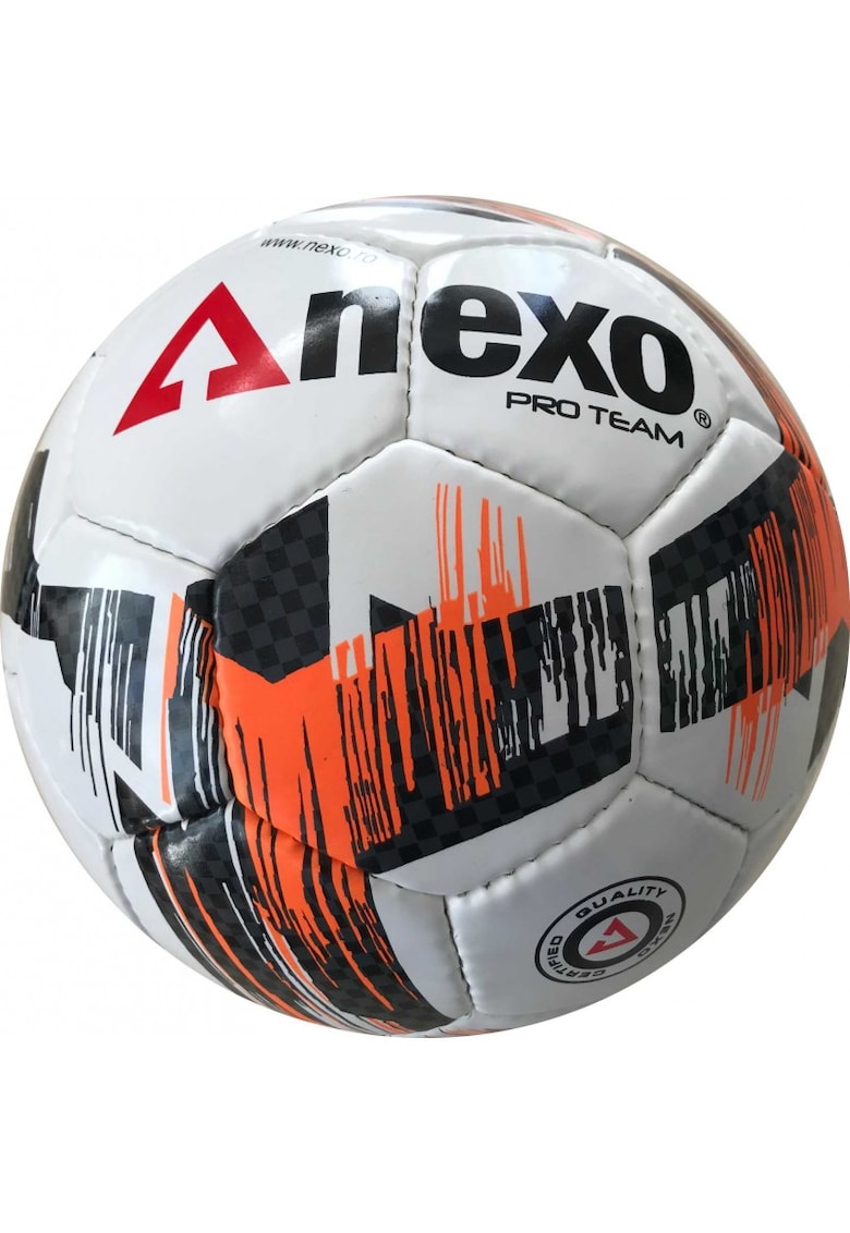 Minge fotbal PROTEAM - marimea 5 - alb/portocaliu/negru