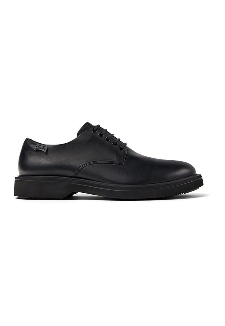 Pantofi derby de piele cu sireturi Norman - Negru