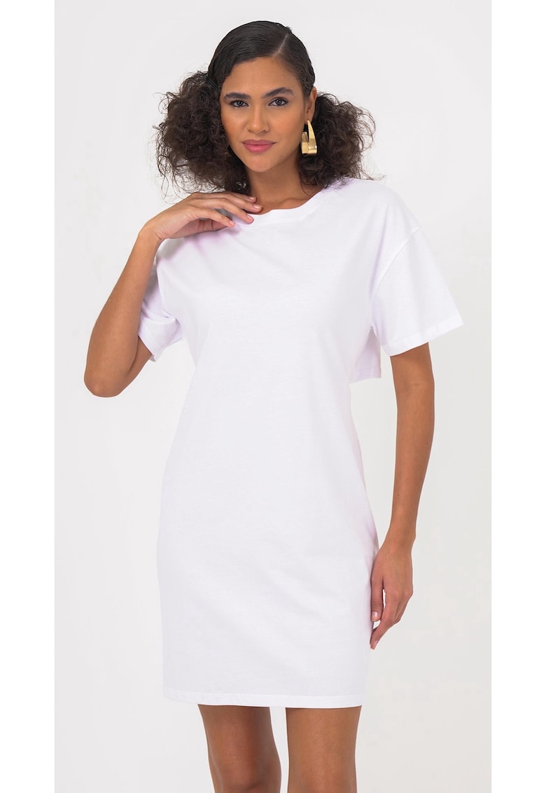 Rochie-tricou cu decolteu pe partea din spate