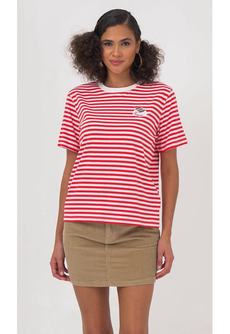 Tricou de bumbac organic cu model in dungi