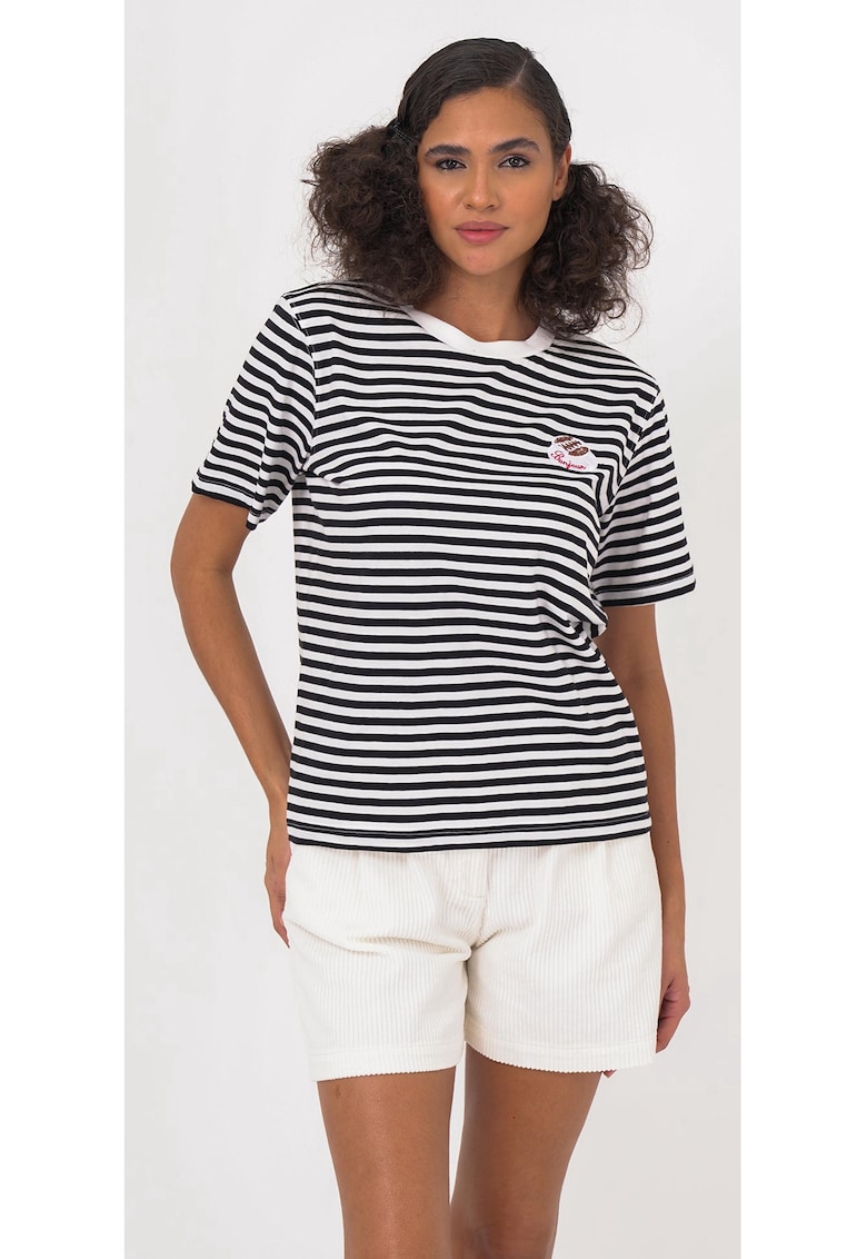 Tricou de bumbac organic cu model in dungi