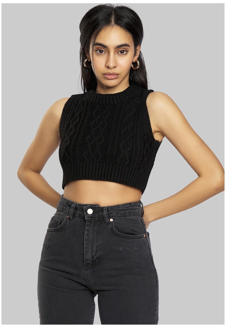 Top crop cu model torsade