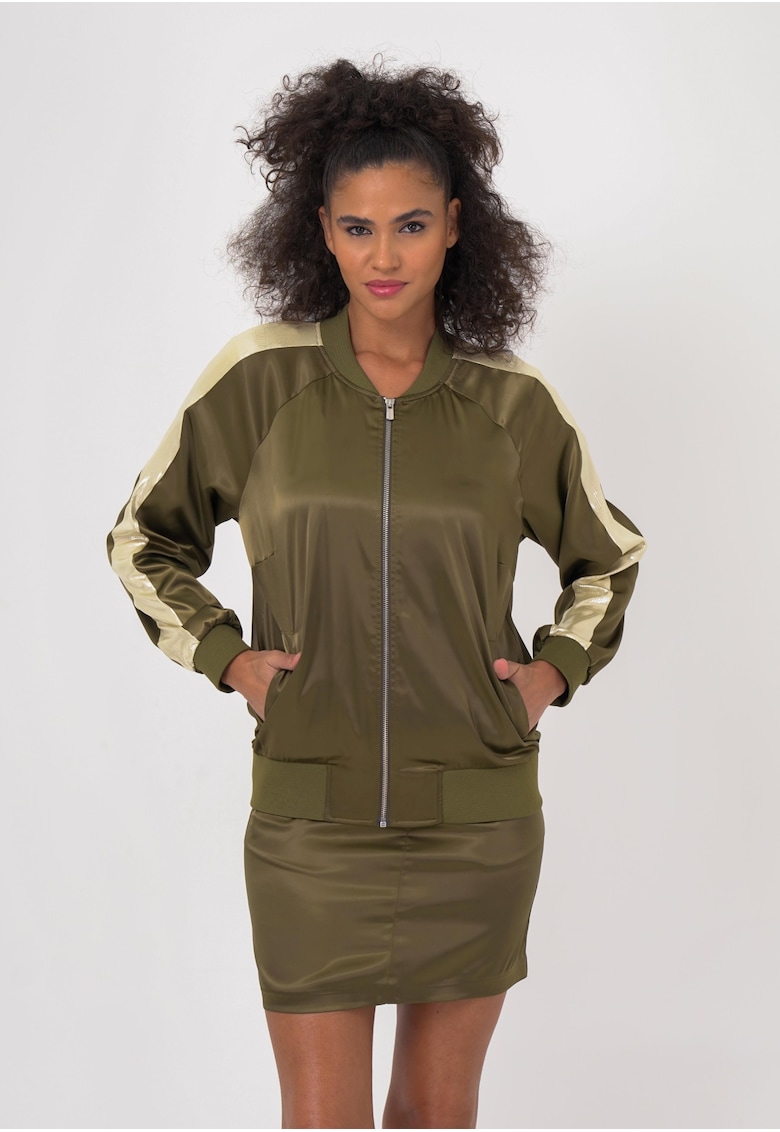 Jacheta bomber cu detaliu contrastant 50391