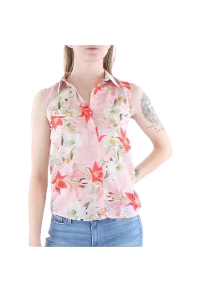 Camasa fara maneci fete - Poliester - Multicolor -