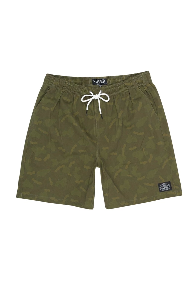 Pantaloni scurti cu imprimeu abstract -