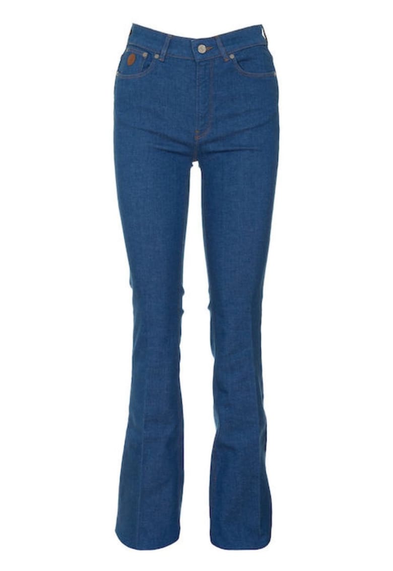 Pantaloni dama - Bumbac/Poliester - Albastru -