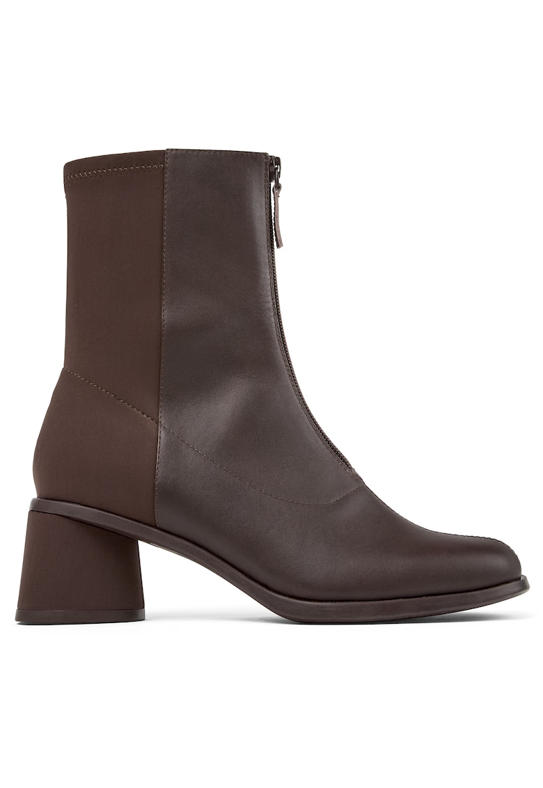 Ghete de piele cu toc masiv Kiara 1439