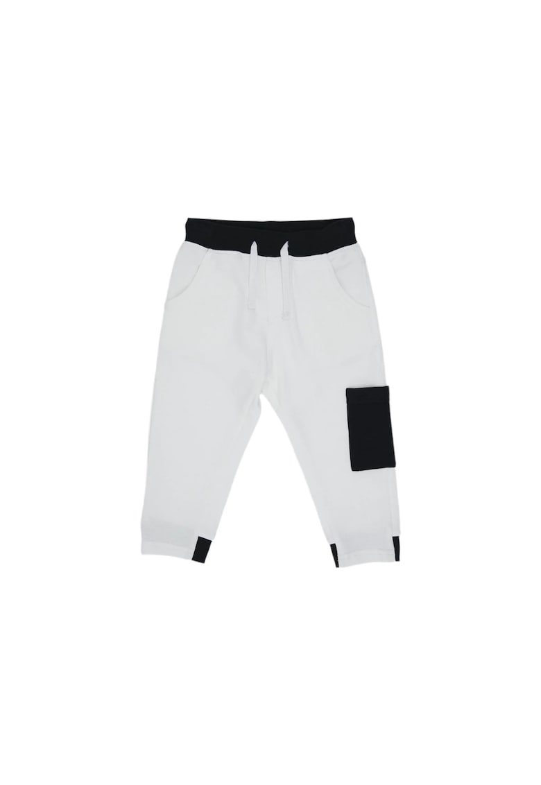 Pantaloni cu detaliu buzunar negru - Feeling Good - Alb - pentru baietei - Alb