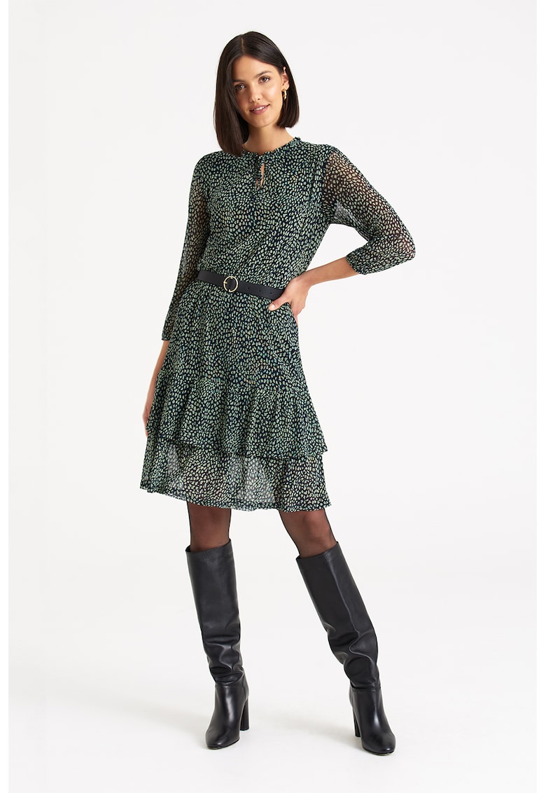 Rochie midi cu model si fronseuri