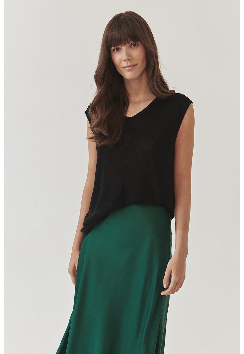 Bluza din amestec de in - fara maneci Jodi