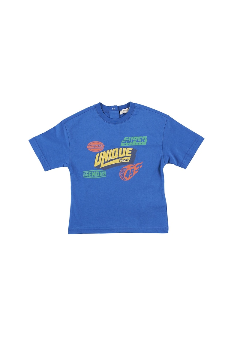 Tricou cu imprimeu  - Fast Wheels - Albastru Electric - pentru baietei Tricou cu imprimeu  - Fast Wheels - Albastru Electric - pentru baietei