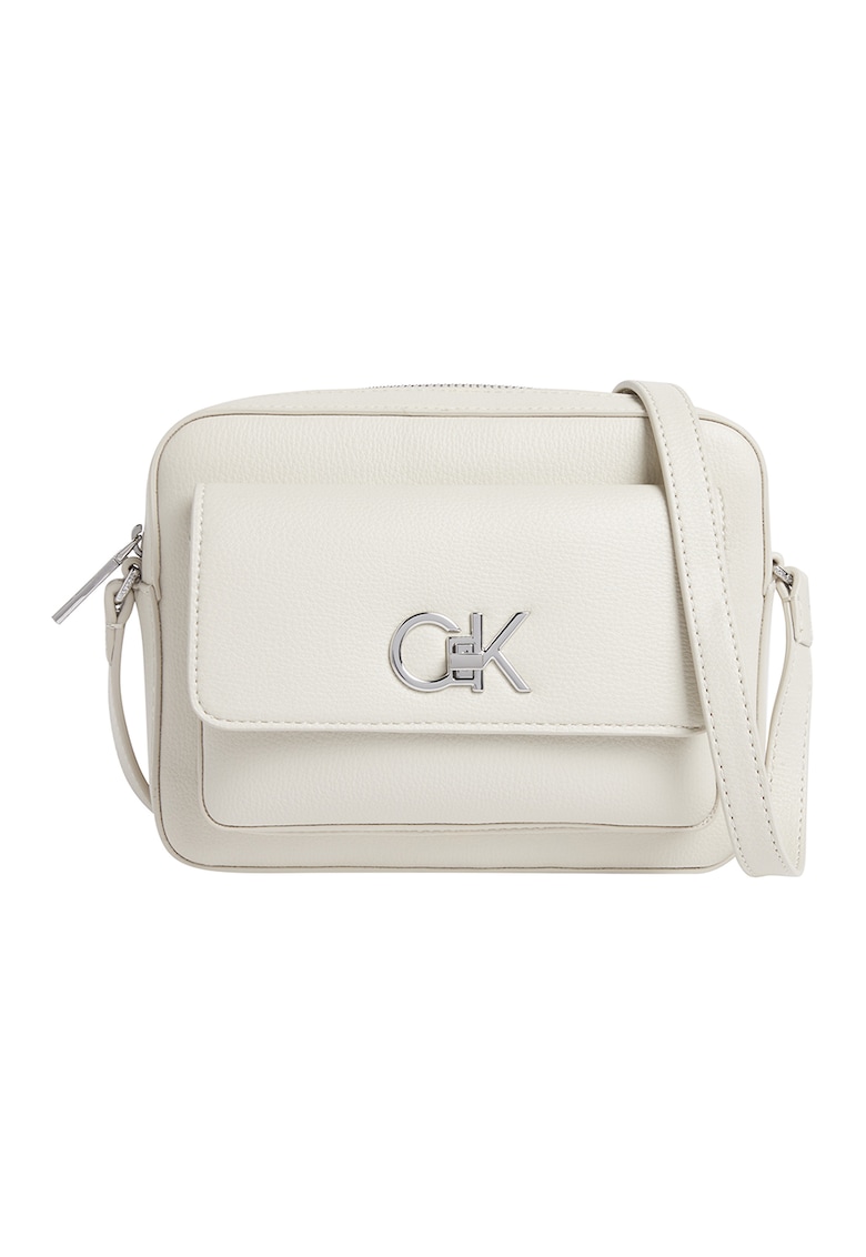 Geanta crossbody cu buzunar cu clapa