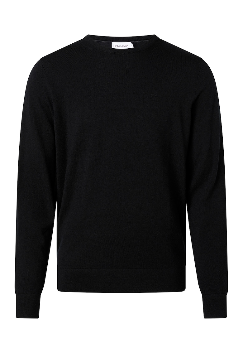 Pulover tricotat fin din lana Merinos