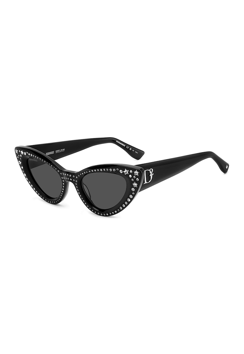 Ochelari de soare cat-eye cu strasuri